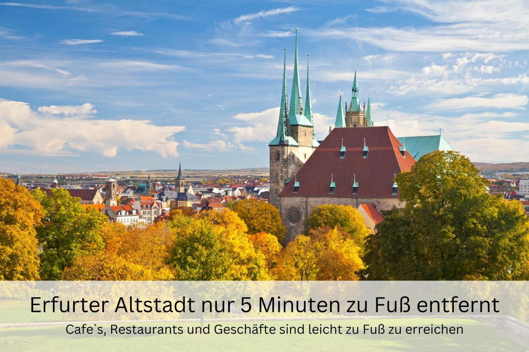 Bohnapartments - Altstadtoase - Balkon Und Garten - Wlan แอร์ฟวร์ท ภายนอก รูปภาพ